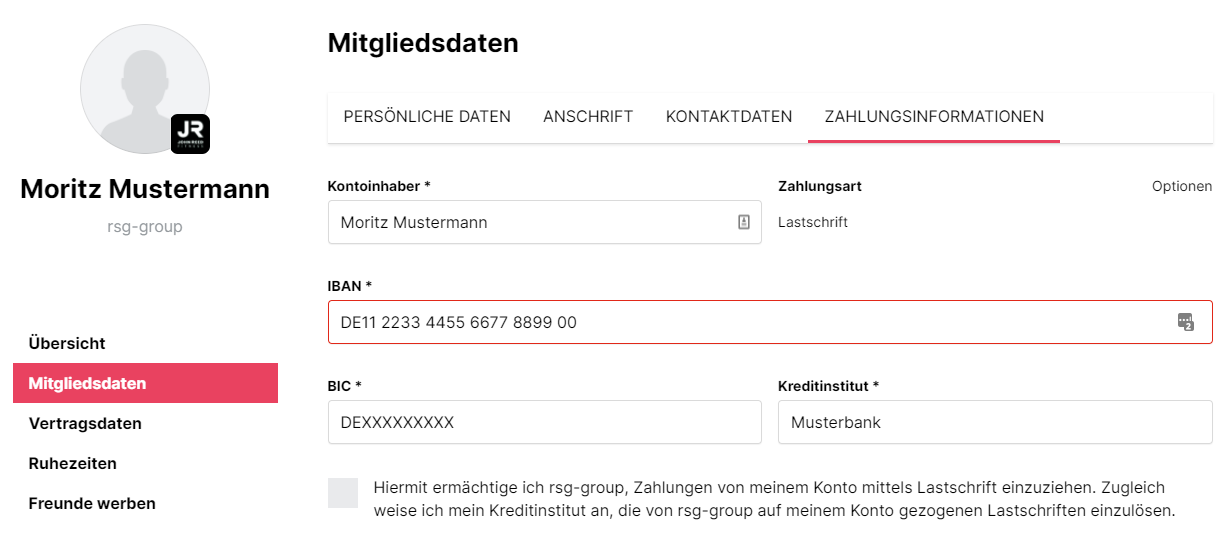 Bild Selfservice, Zahlungsinformationen